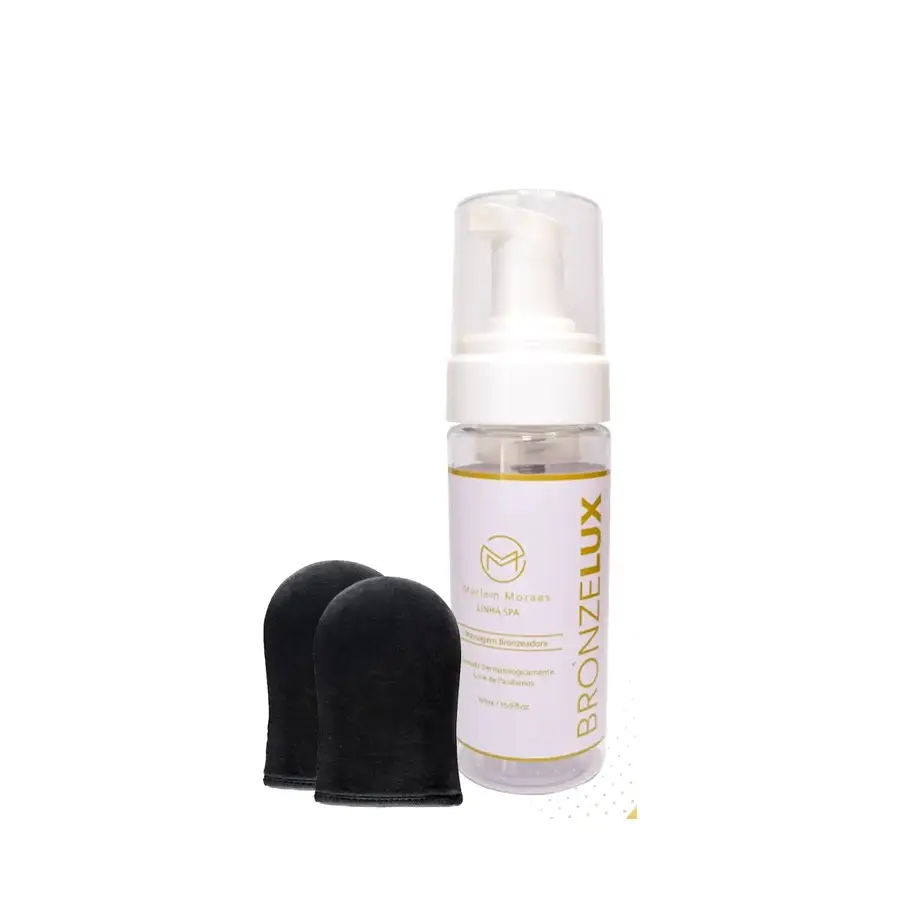 Kit Bronzelux 100 ml com duas luvas